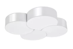 Sollux Circle 4 Deckenlampe Weiß 8x E27 Dimmbar 78x71,5x11,5cm