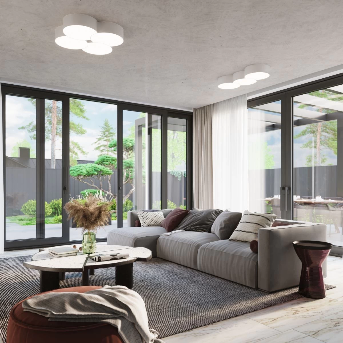 Sollux Circle 4 Deckenlampe Weiß 8x E27 Dimmbar 78x71,5x11,5cm 2 Sollux Circle 4 Deckenlampe Weiß 8x E27 Dimmbar 78x71,5x11,5cm – Bild 2