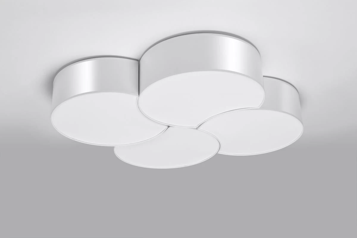 Sollux Circle 4 Deckenlampe Weiß 8x E27 Dimmbar 78x71,5x11,5cm 8 Sollux Circle 4 Deckenlampe Weiß 8x E27 Dimmbar 78x71,5x11,5cm – Bild 8