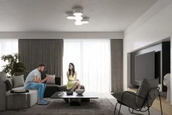 Sollux Sunde 15 Deckenlampe Weiß 2x E27 Dimmbar 30,5x26,5x15,5cm -Beleuchtung Rabatte sxsl.1058 14