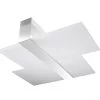 Sollux MASSIMO Moderne Deckenlampe Weiss, Chrom 2-flg. E27