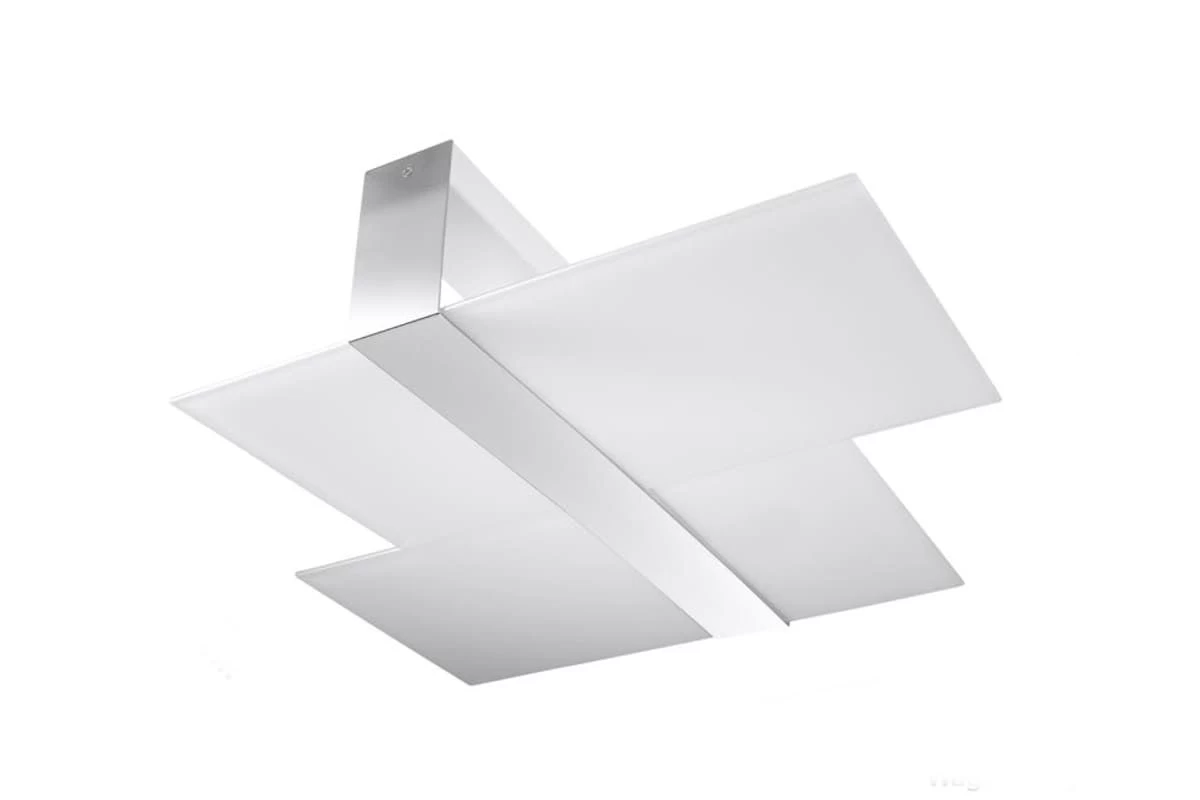 Sollux MASSIMO Moderne Deckenlampe Weiss, Chrom 2-flg. E27 1 Sollux MASSIMO Moderne Deckenlampe Weiss, Chrom 2-flg. E27