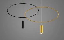 Thoro Holar 1 Hängelampe Schwarz GU10 Dimmbar 81x6x150cm -Beleuchtung Rabatte sxth.016 3