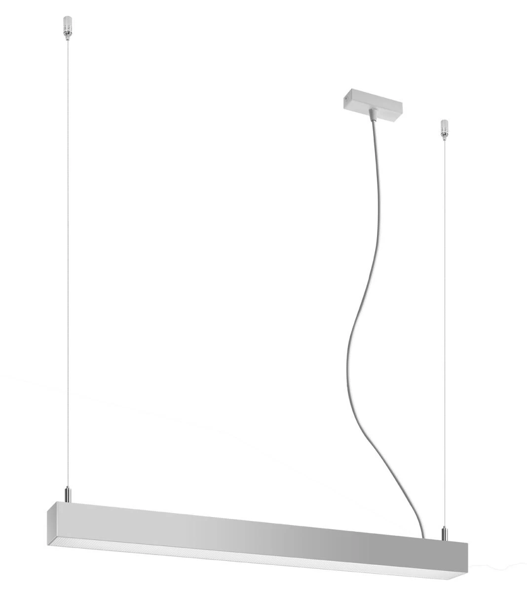 Thoro Pinne 67 LED Hängelampe Grau 3179lm 4000K 67x6x150cm 1 Thoro Pinne 67 LED Hängelampe Grau 3179lm 4000K 67x6x150cm