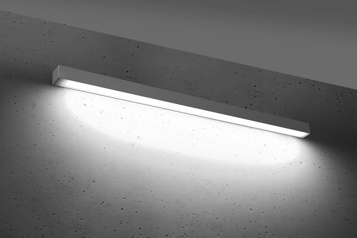 Thoro Pinne 117 LED Wandlampe Grau 5100lm 4000K 117x6x6cm 5 Thoro Pinne 117 LED Wandlampe Grau 5100lm 4000K 117x6x6cm – Bild 5