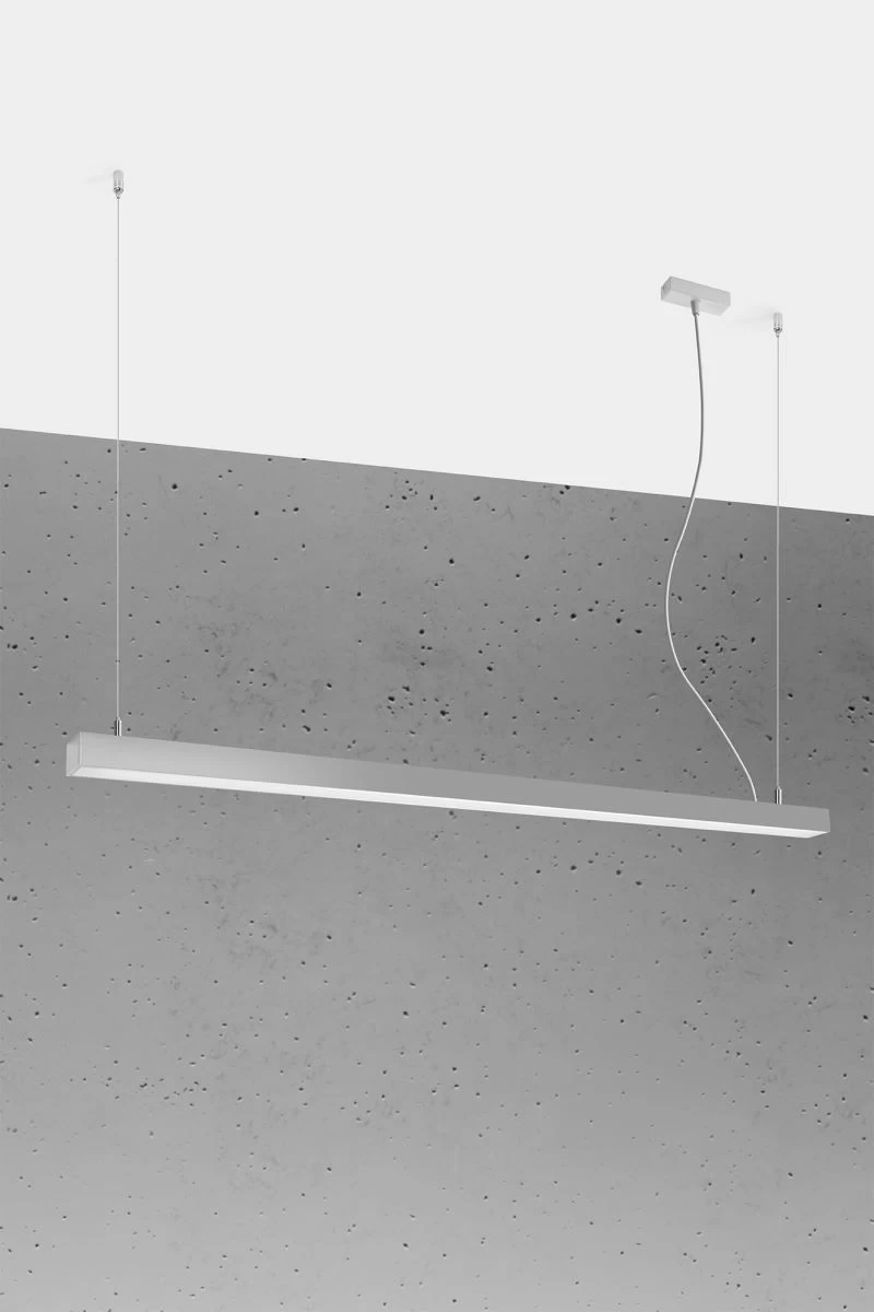 Thoro Pinne 150 LED Hängelampe Grau 7200lm 4000K 150x6x150cm 8 Thoro Pinne 150 LED Hängelampe Grau 7200lm 4000K 150x6x150cm – Bild 8