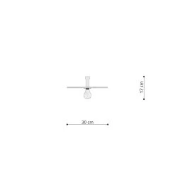 Thoro Eskola 35 Wandlampe Schwarz E27 Dimmbar 30x30x17cm -Beleuchtung Rabatte sxth.141 9