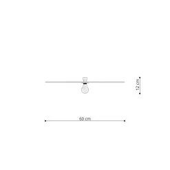 Thoro Eskola 60 Wandlampe Schwarz E27 Dimmbar 60x60x12cm -Beleuchtung Rabatte sxth.143 9