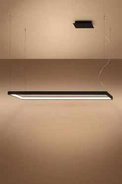 Thoro Tuula L LED Hängelampe Schwarz 5751lm 3000K 130x40x150cm -Beleuchtung Rabatte sxth.166 3