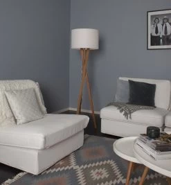 By Rydens Vega Eichen Holz Stehleuchte Eiche Wachs 1x E27 Kabelschalter 45x45x160cm -Beleuchtung Rabatte vega oak 4100020 6002 m